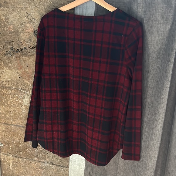 Super Cute Plaid PL Croft & Barrow Long Sleeve *Great Condition* - Picture 6 of 11